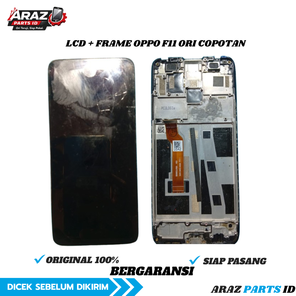 LCD Touchscreen Fullset Frame Oppo F11 Original Copotan Minus Sesuai Video Touch Normal - Araz Parts