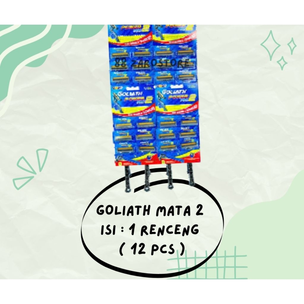 [ 1/2 RENCENG ] CUKURAN GOLIATH BLUE MATA 2 / CUKURAN BIRU GOLIATH / CUKURAN JENGGOT