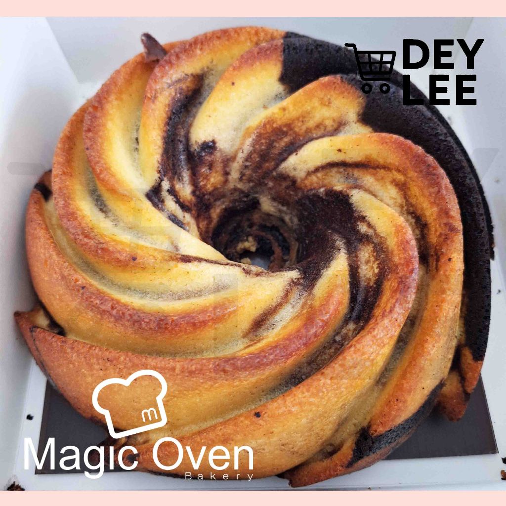 MAGIC OVEN Marmer Cake Bulat 20cm Bandung