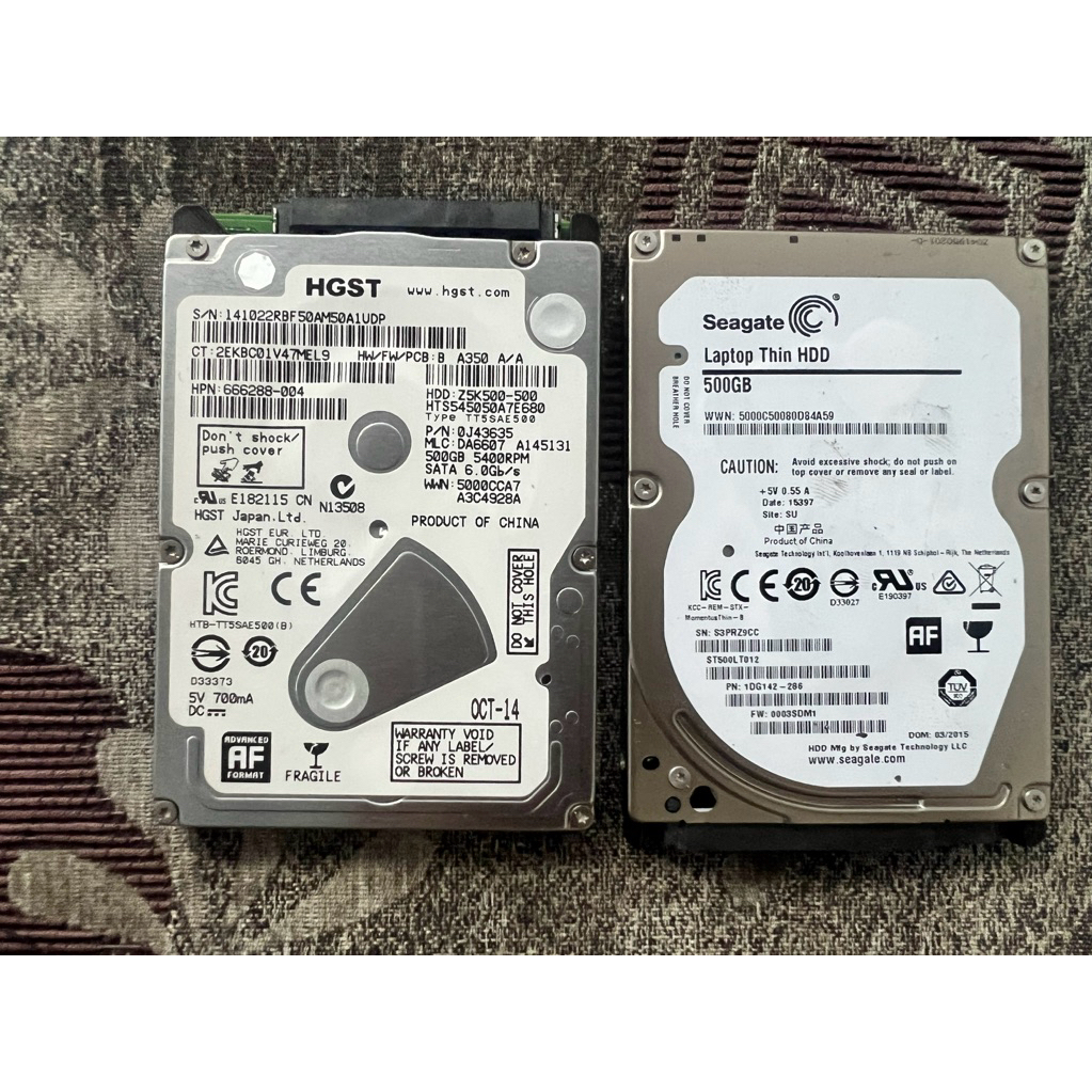 hardisk Laptop Slim 500GB sentinel 100%