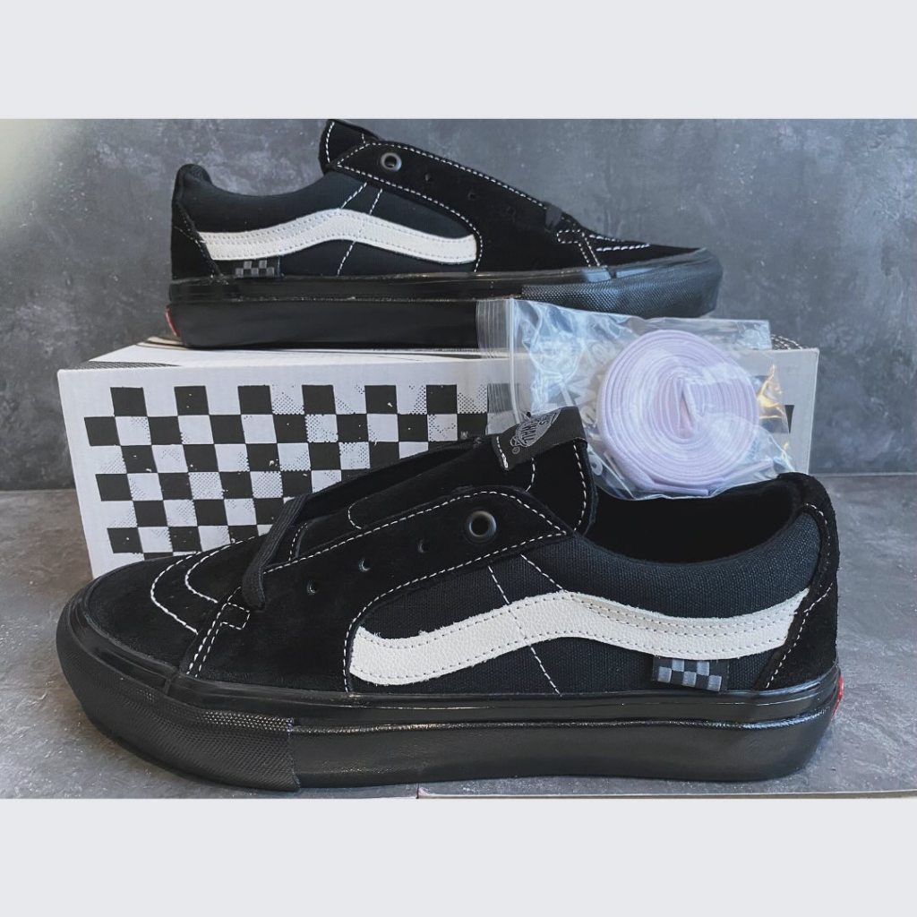 Vans Sk8 Low Skate Pro Marsmellow Black 100%Ori