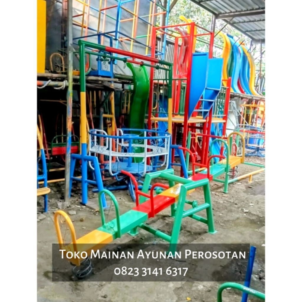 Jungkat - Jungkit - Jungkitan - Spring Rider - Playground Jungkat Jungkit - Playground Jungkitan - M