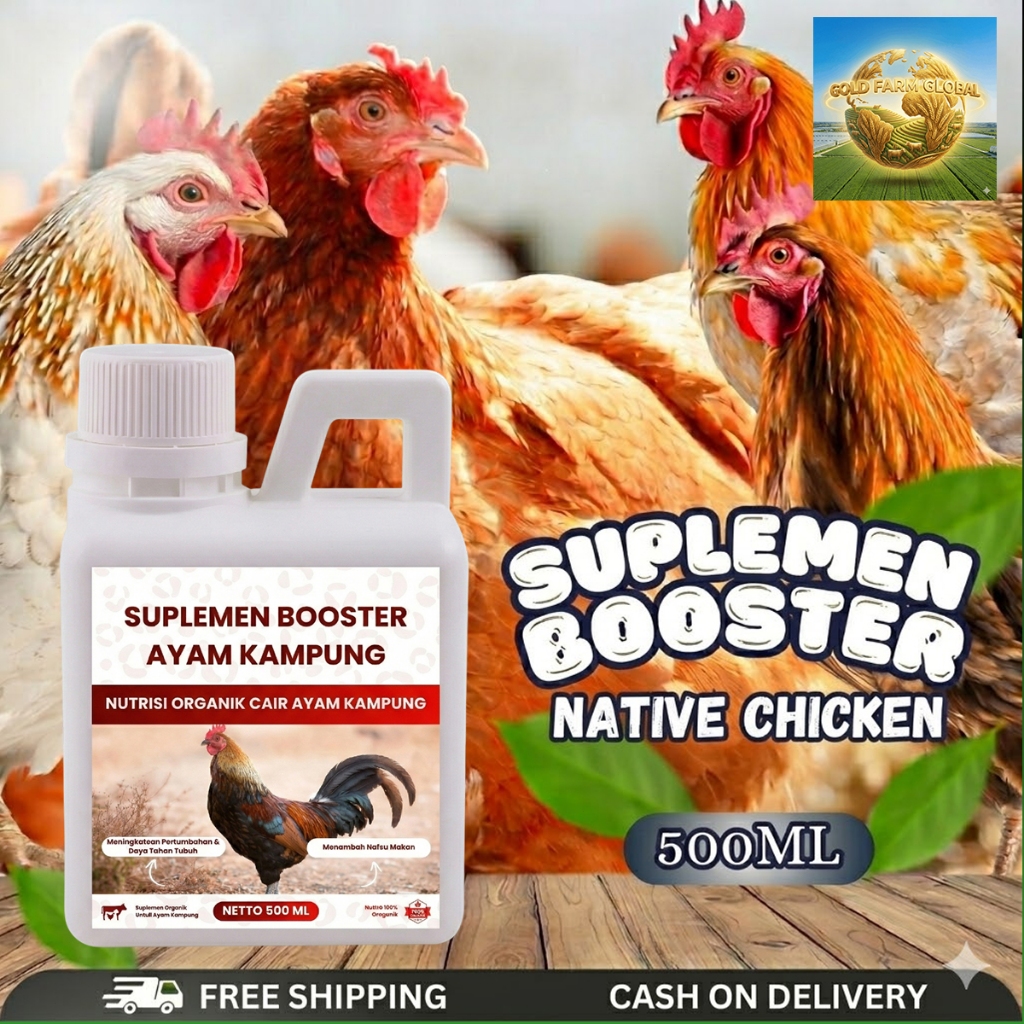 Suplemen Booster Ayam Kampung  500ml Booster Ayam Kampung Vitamin Pertumbuhan Penambah Nafsu Makan B