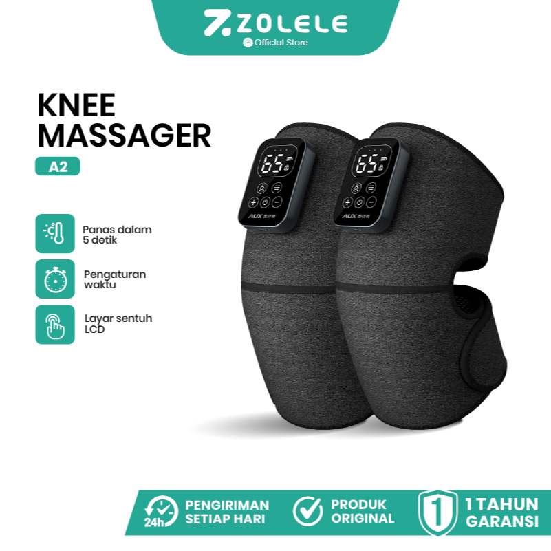 Zolele Alat Pijat Lutut/Pemanas Listrik Lutut Pad Perangkat Terapi/Nyeri Lutut Multifungsi Herbal Ko
