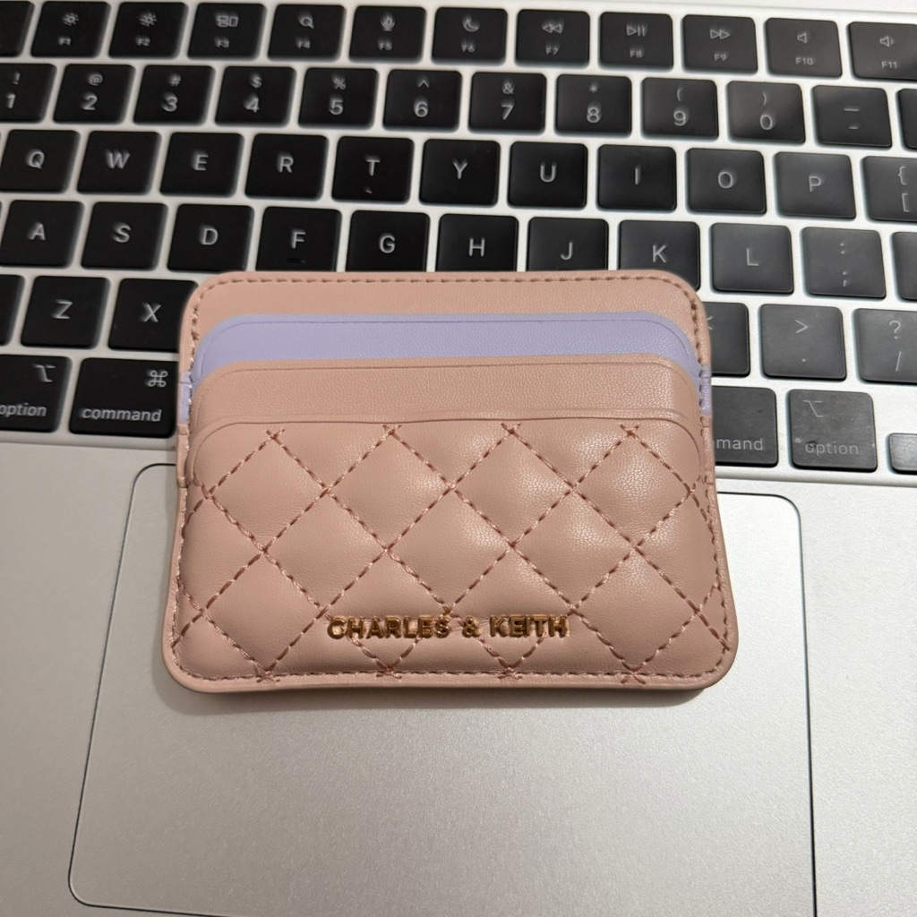 PRELOVED Charles & Keith Card Holder Pink