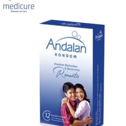 Kondom Andalan Isi 12 Bertekstur Bergerigi Berulir Beraroma Original | MEDICURE SBY