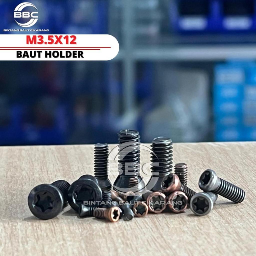 Baut Holder M3.5X12 Screw Bintang M3.5 X 12 Insert Holder Bubut Milling