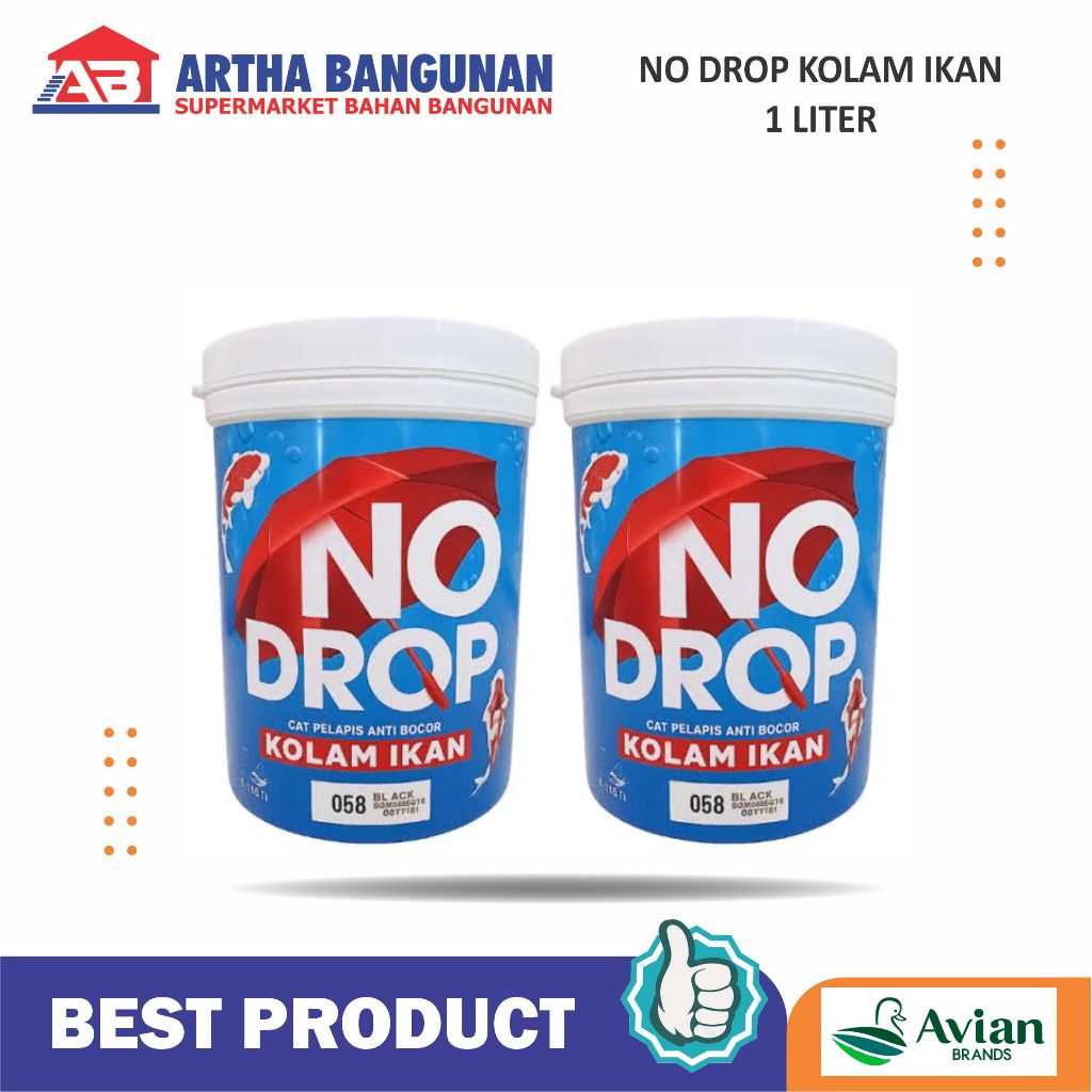 NO DROP KOLAM IKAN WARNA BIRU DAN HITAM 1 KG