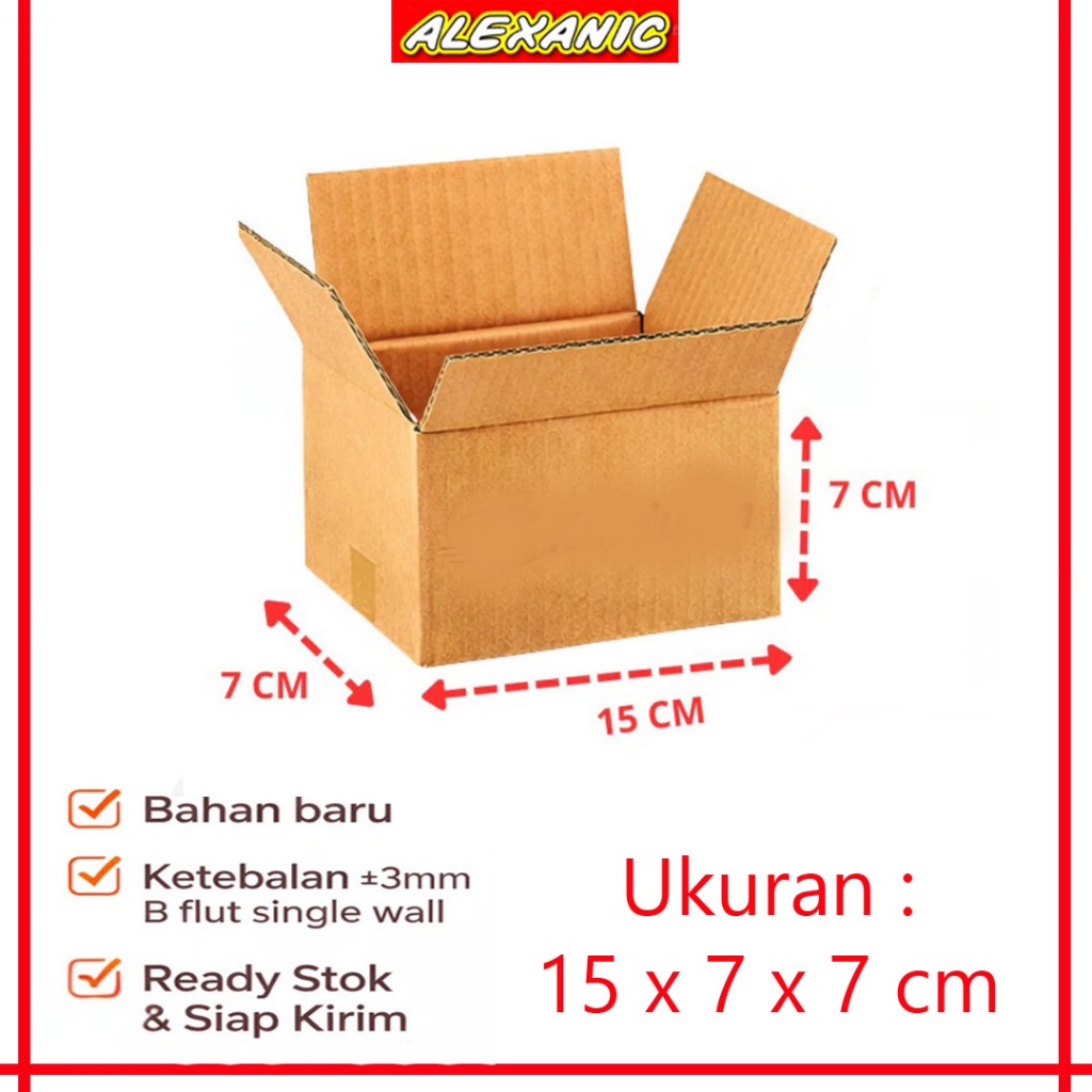 Kardus Tebal Kuat 15x7x7cm | Kardus Karton Packing 15cm x 7cm x 7cm | Kardus Tebal Kuat Kardus Packi