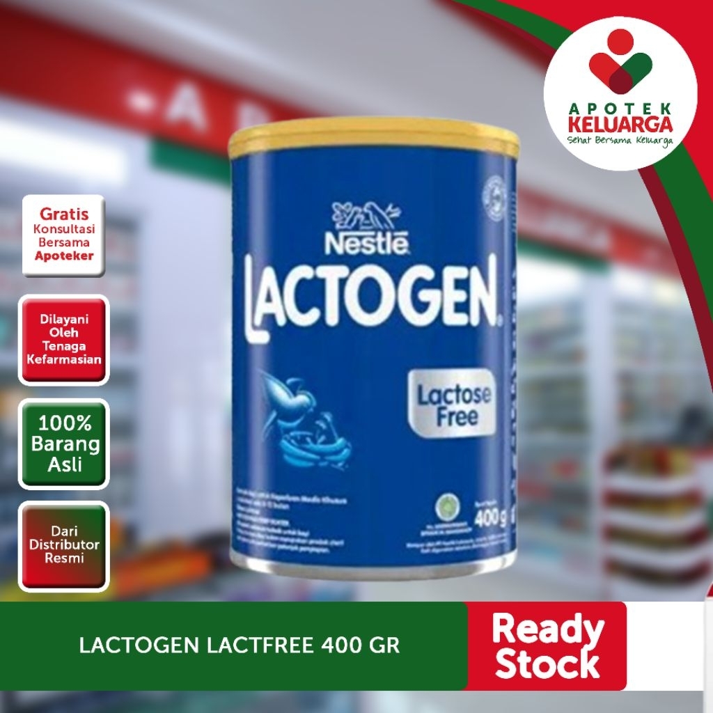Lactogen Free Lactose Susu Bayi – Bebas Laktosa untuk Diare & Intoleransi Laktosa 400gram - COD MURA
