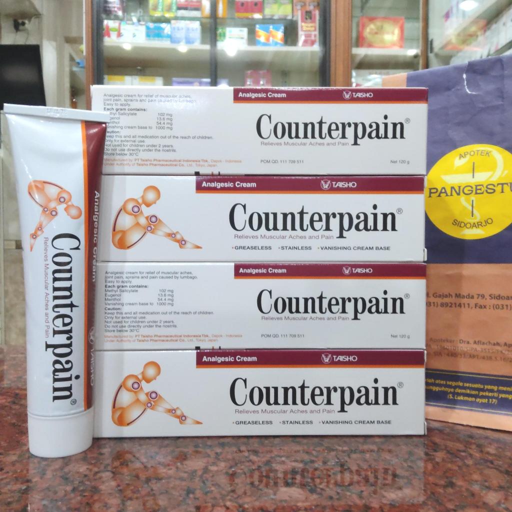 Counterpain Cream 1 Tube 120 gr / Krim Nyeri Sendi & Otot / Kounterpain Konterpain Conterpen Conterp