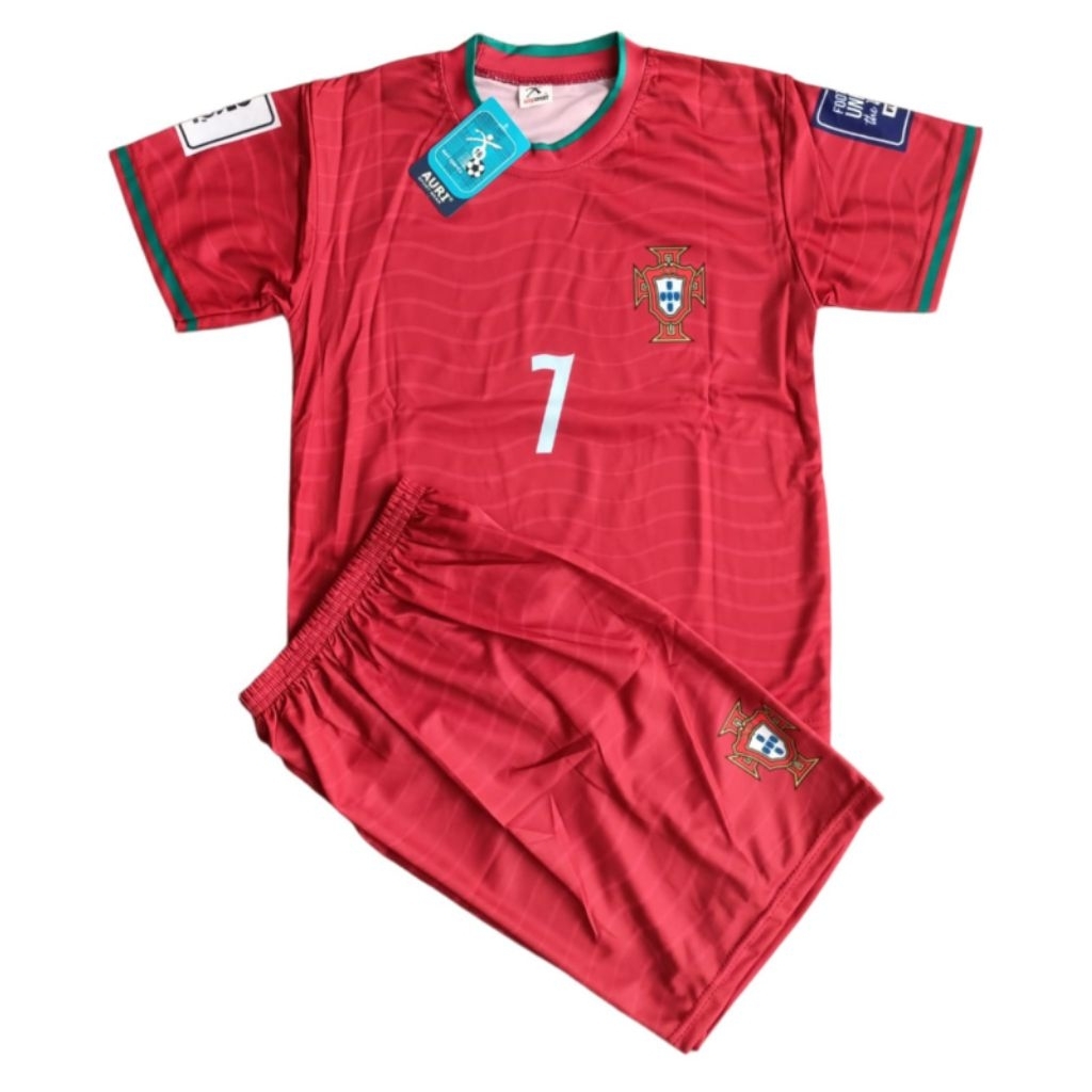 Jersey Bola Kids Portugal Home new Piala Dunia 2026 Auri sport