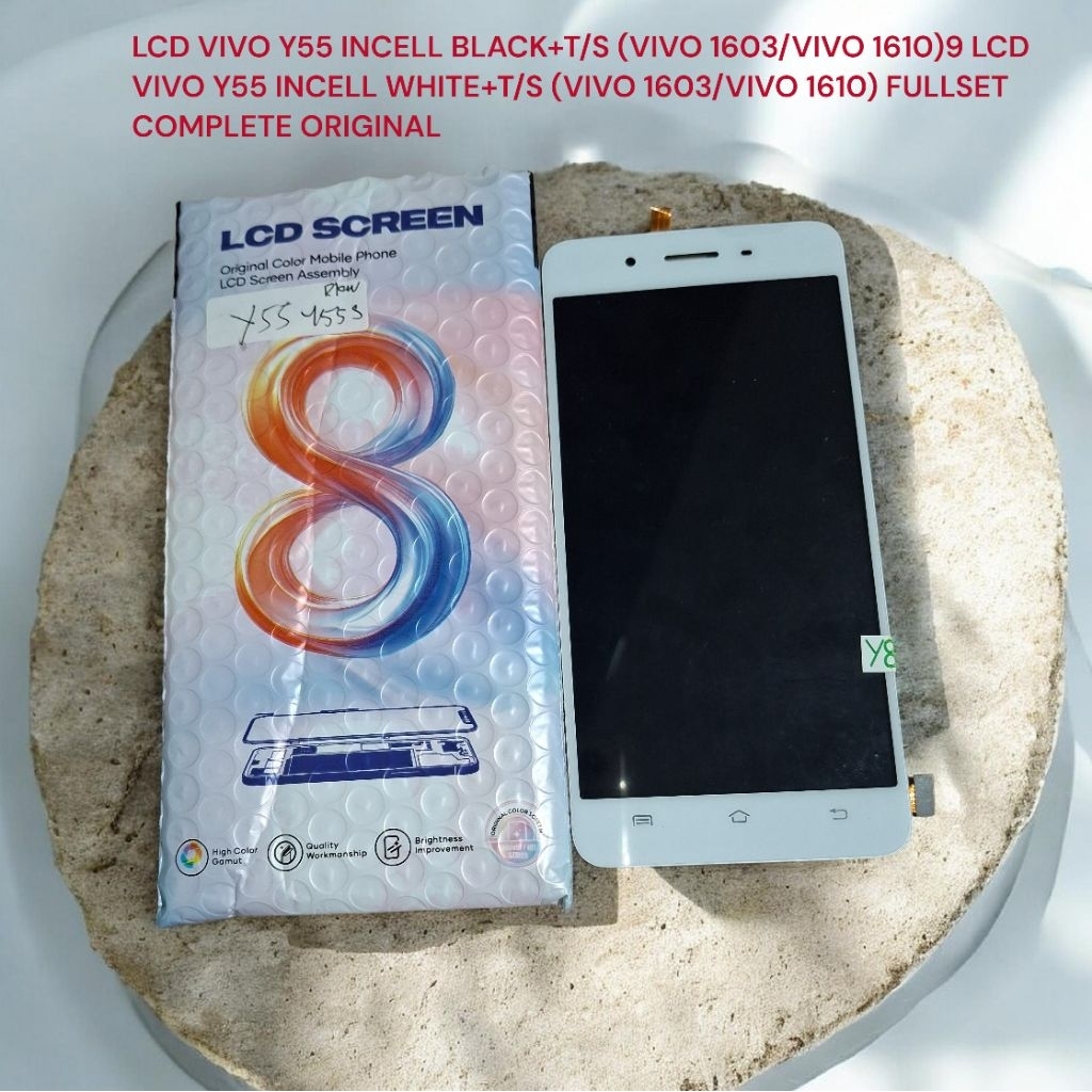 LCD VIVO Y55 INCELL BLACK+T/S (VIVO 1603/VIVO 1610)9 LCD VIVO Y55 INCELL WHITE+T/S (VIVO 1603/VIVO 1