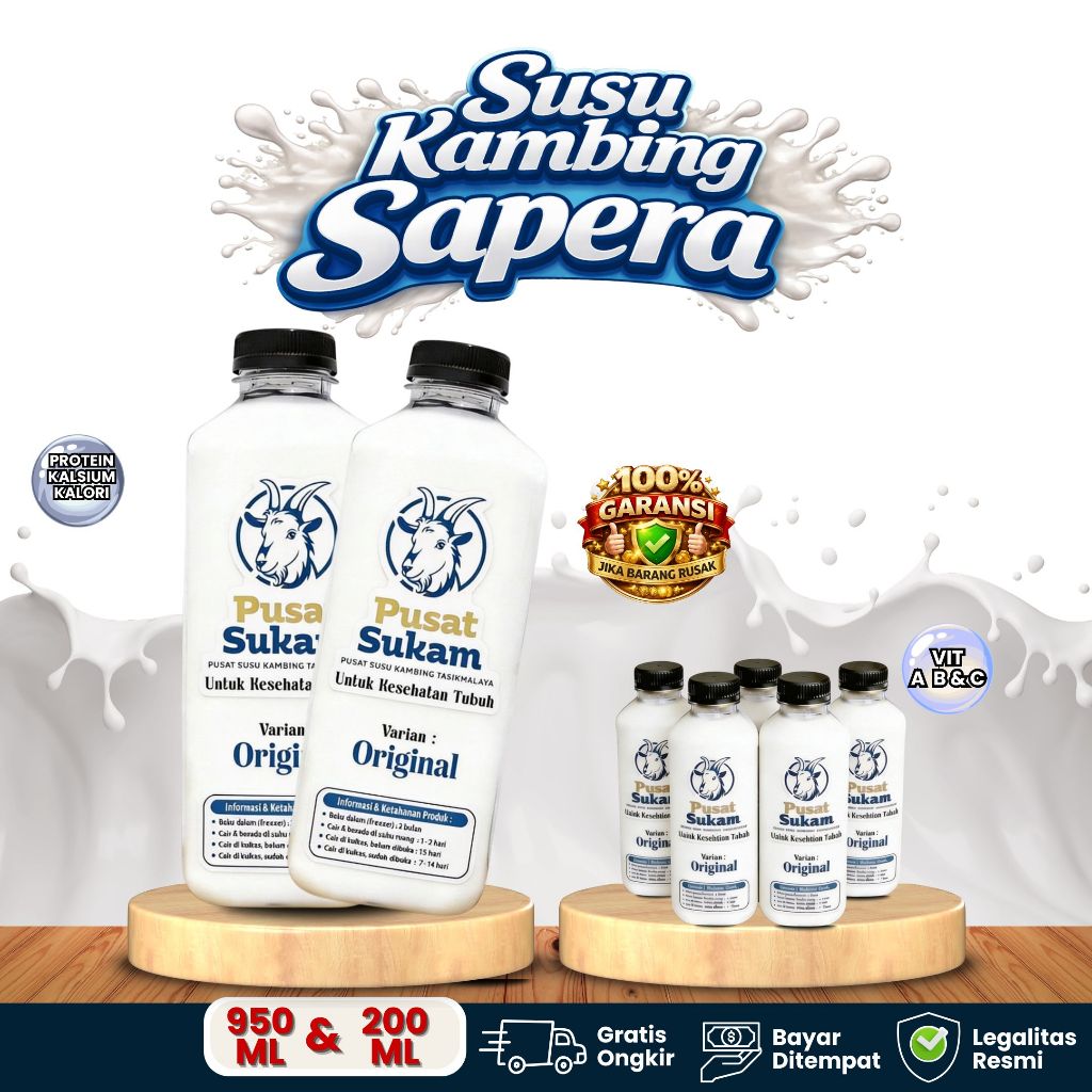 Susu Kambing Sapera Murni 100% Tanpa Campuran