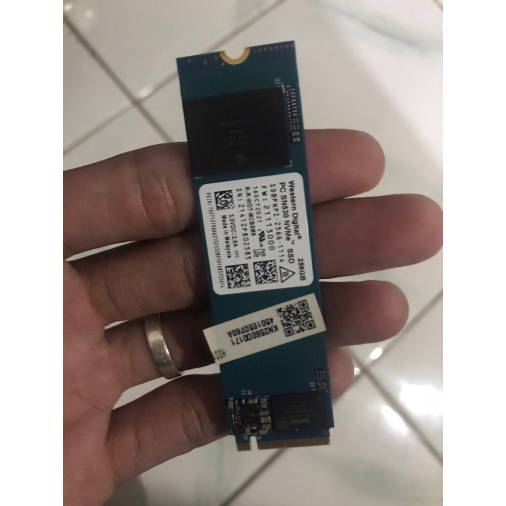 Nvme Western Digital 256Gb