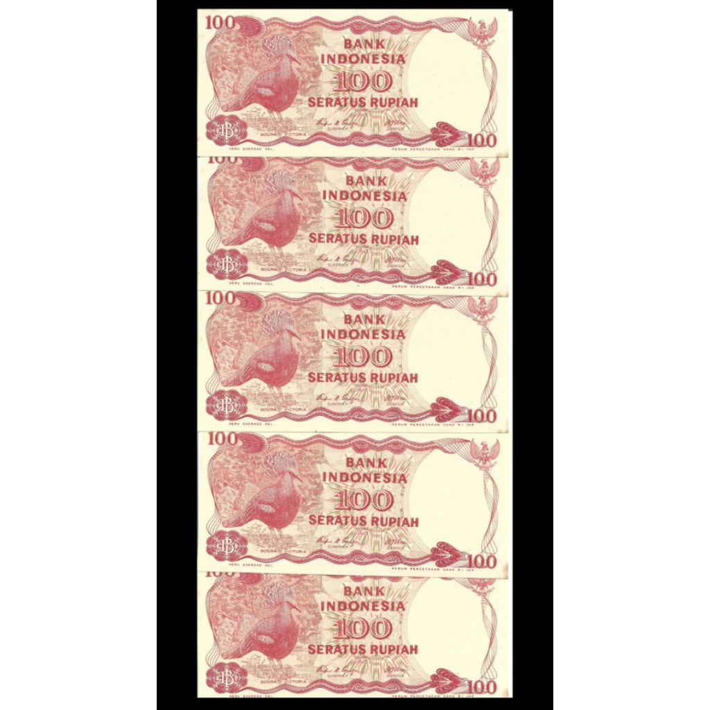 Uang Kuno 100 Rupiah Seri x 1984