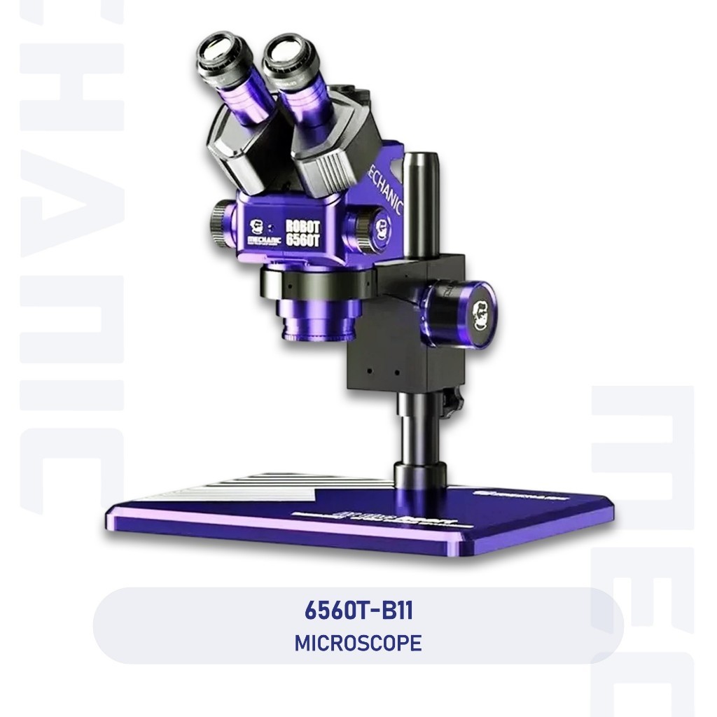 MICROSCOPE MIKROSKOP TRINOCULAR MCN MECHANIC ROBOT 6560T