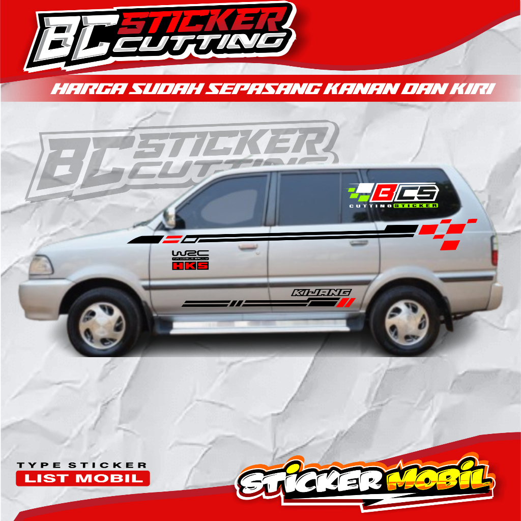 Stiker Mobil Kijang Super Stiker Body Samping Kijang Super Stiker Kijang Super Kapsul Lgx