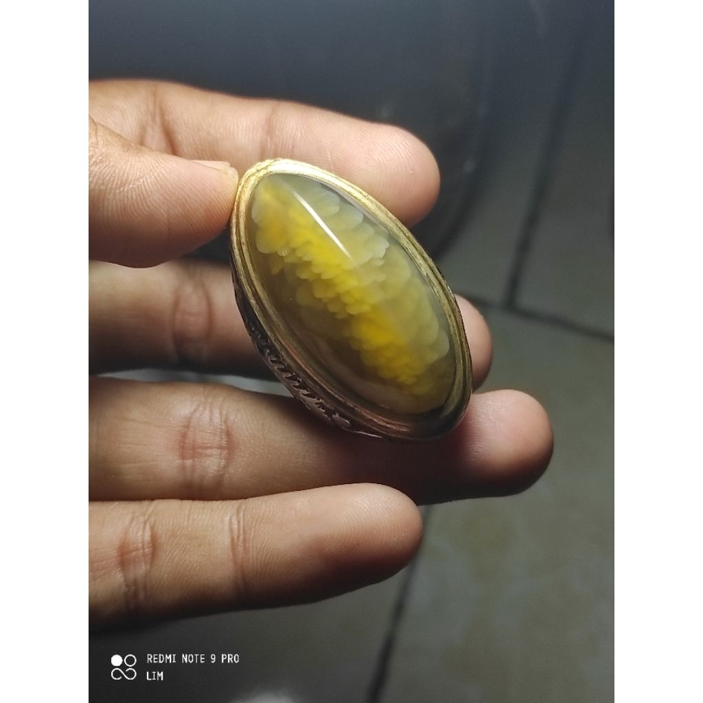 Batu Akik Pandan Nanas Lumut
