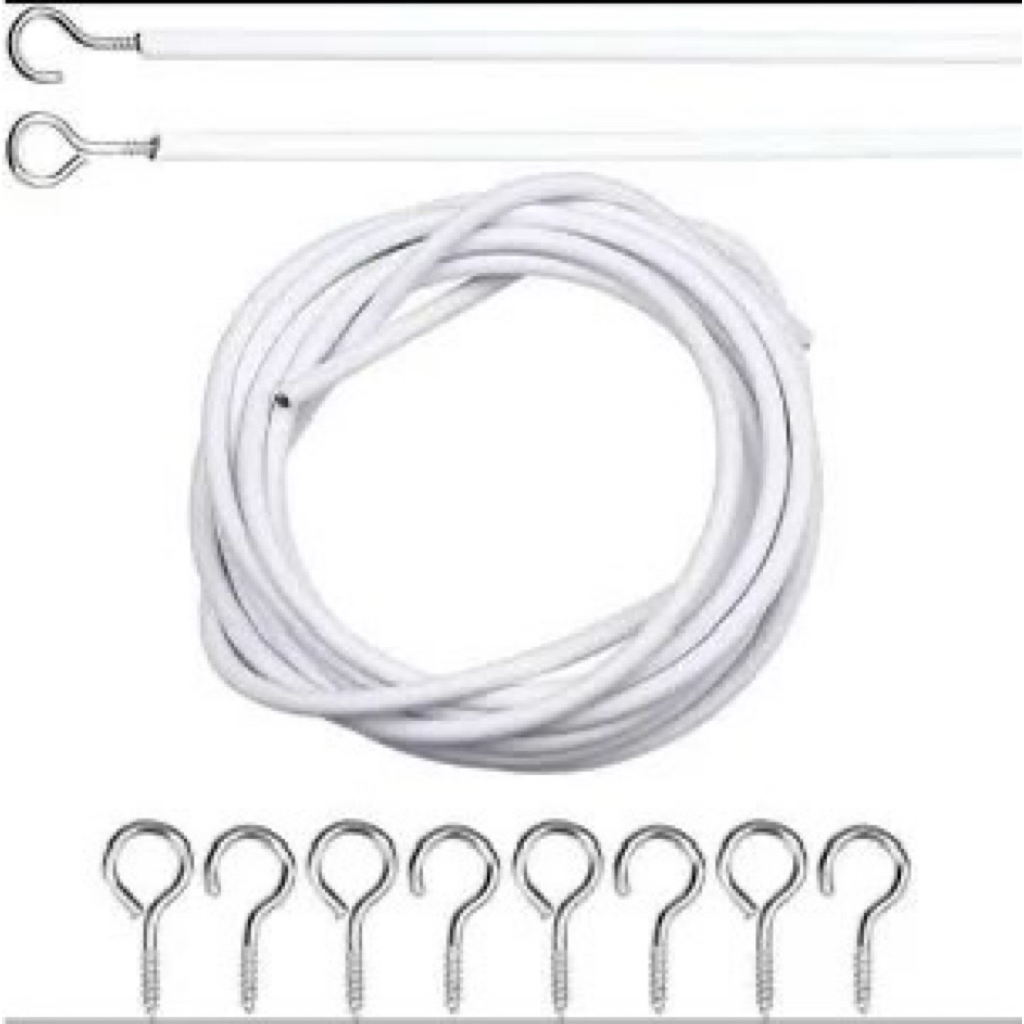 Tali Spiral kawat gorden kawat gorden kolong dapur dan hook kait kawat spiral gorden