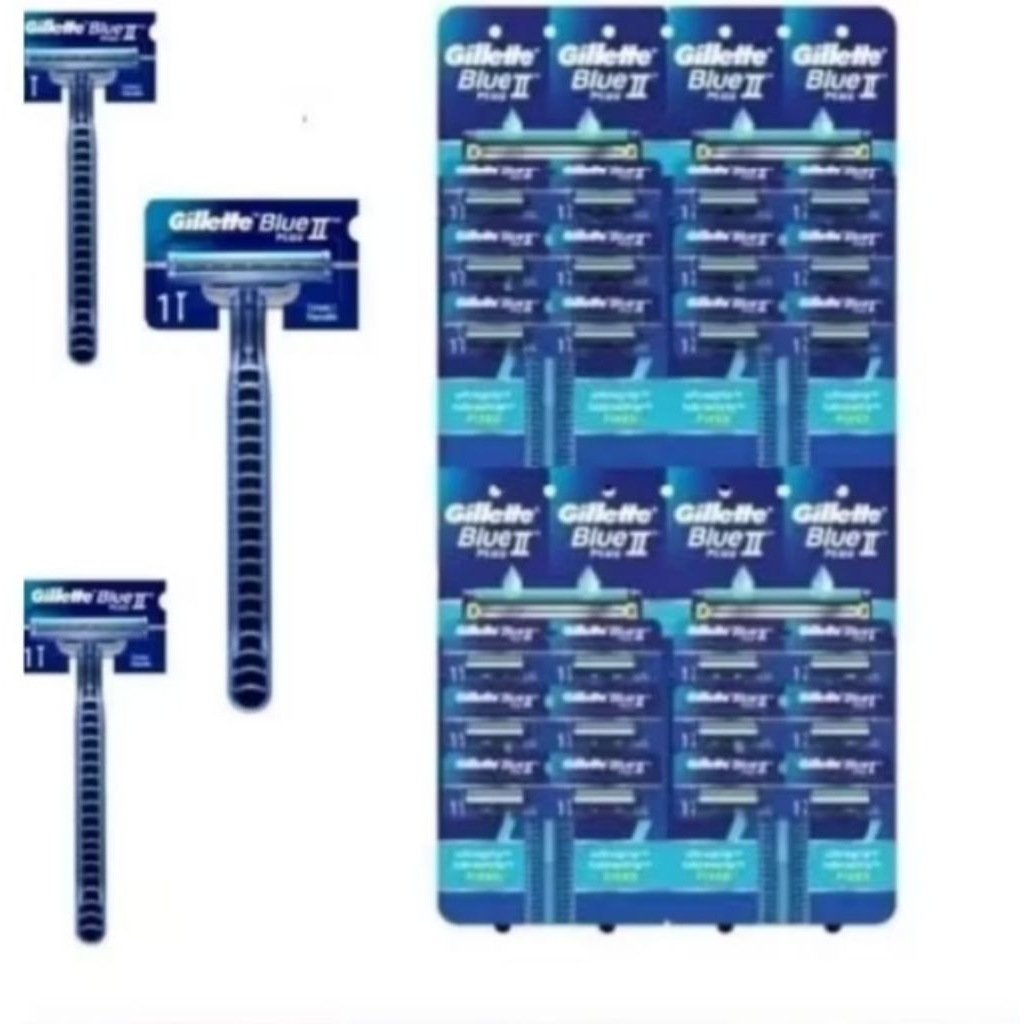 24 pcs pisau cukur gillette alat cukur kumis