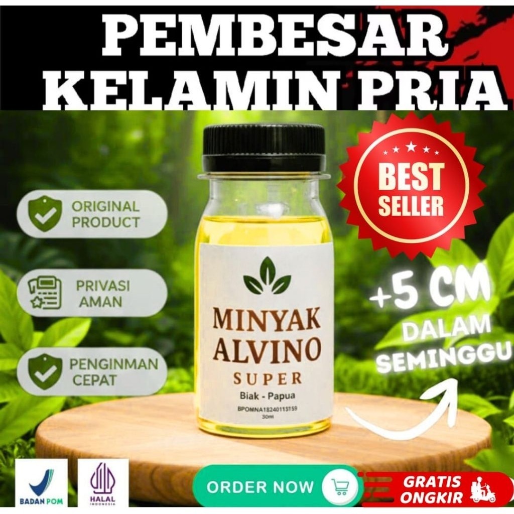 MINYAK ALVINO SUPER ASLI 100 % ORIGINAL