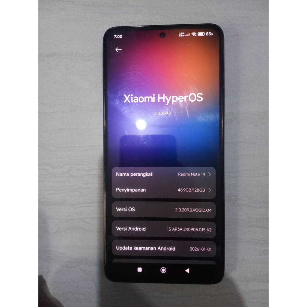 Redmi Note 14 4g Second/Bekas GARANSI