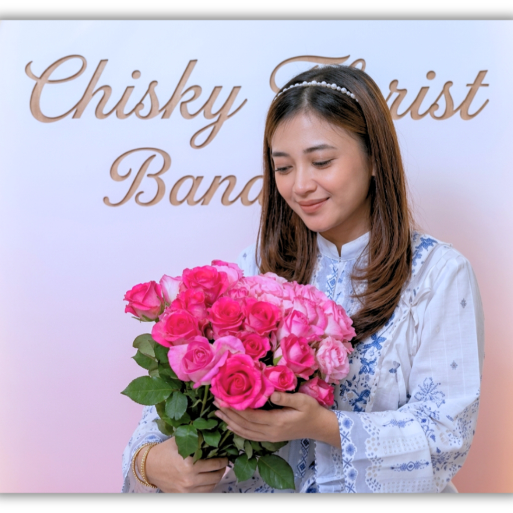 TOKO BUNGA BANDUNG / BUNGA MAWAR PINK CANDY