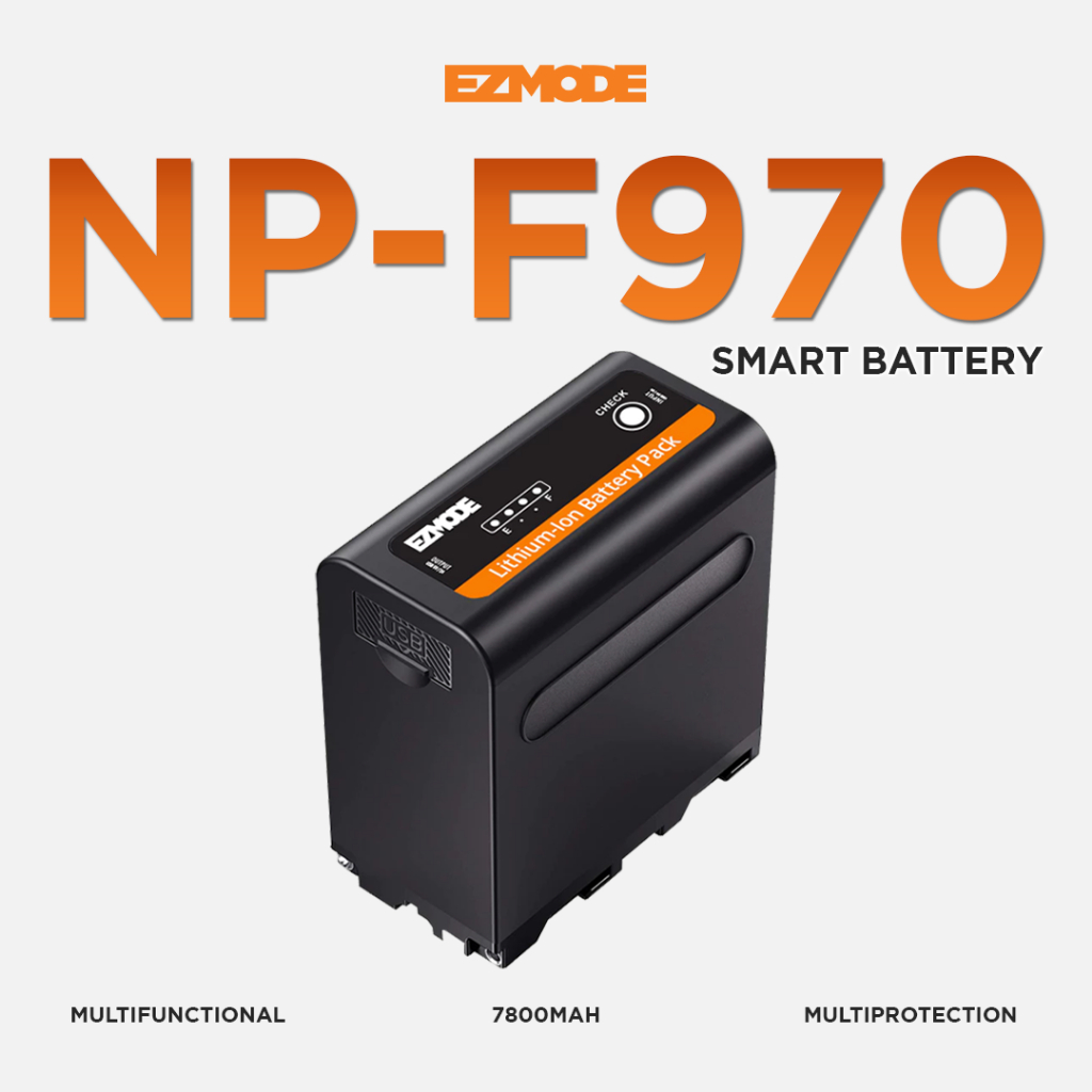 EZMODE Smart Battery NP-F970 Support Powerbank - 7800mAh