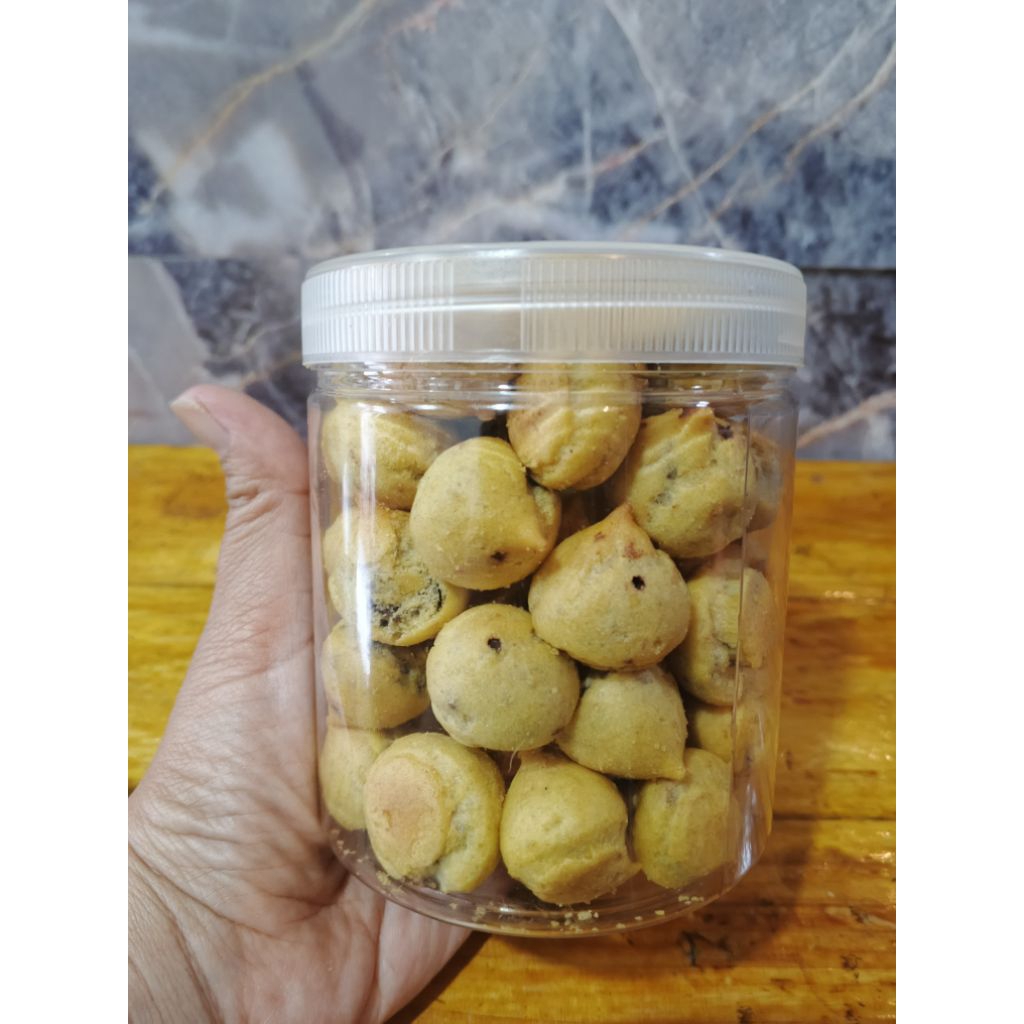 Soes Kering Coklat Toples Tabung 150gram