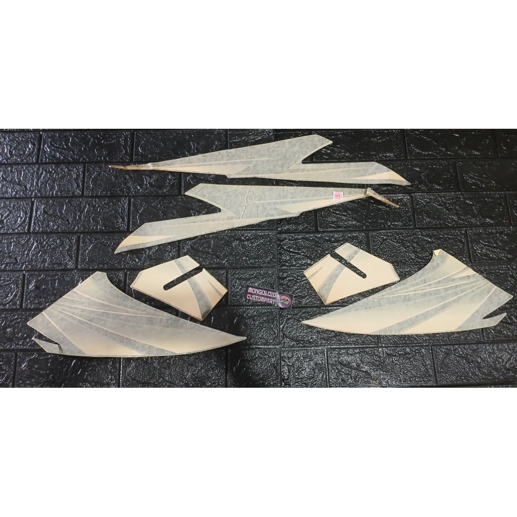 ORIGINAL model laminasi striping sticker stiker lis body HONDA TIGER 2001