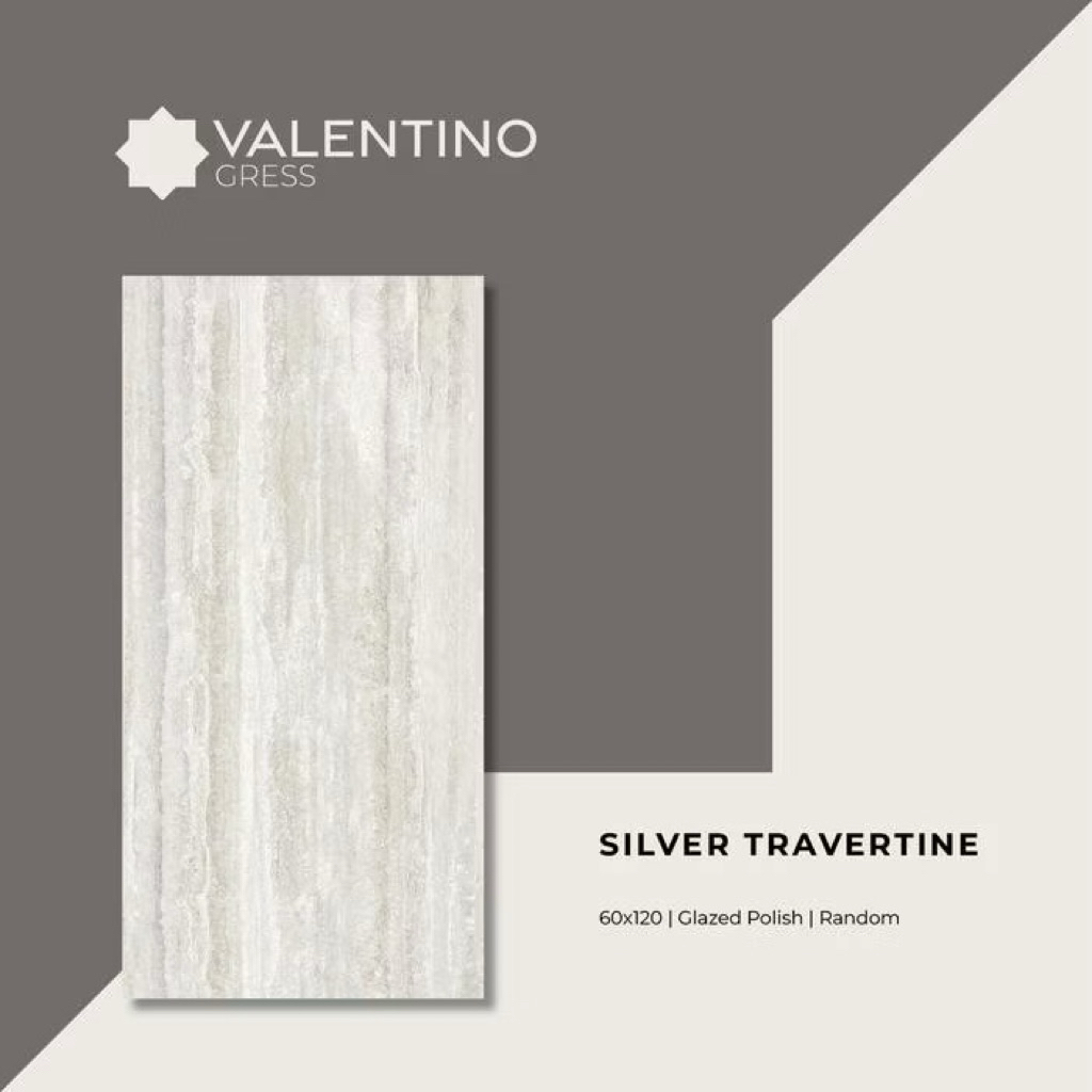 Granit 60x120 Valentino Gress | SIlver Travertine Matt | Matt