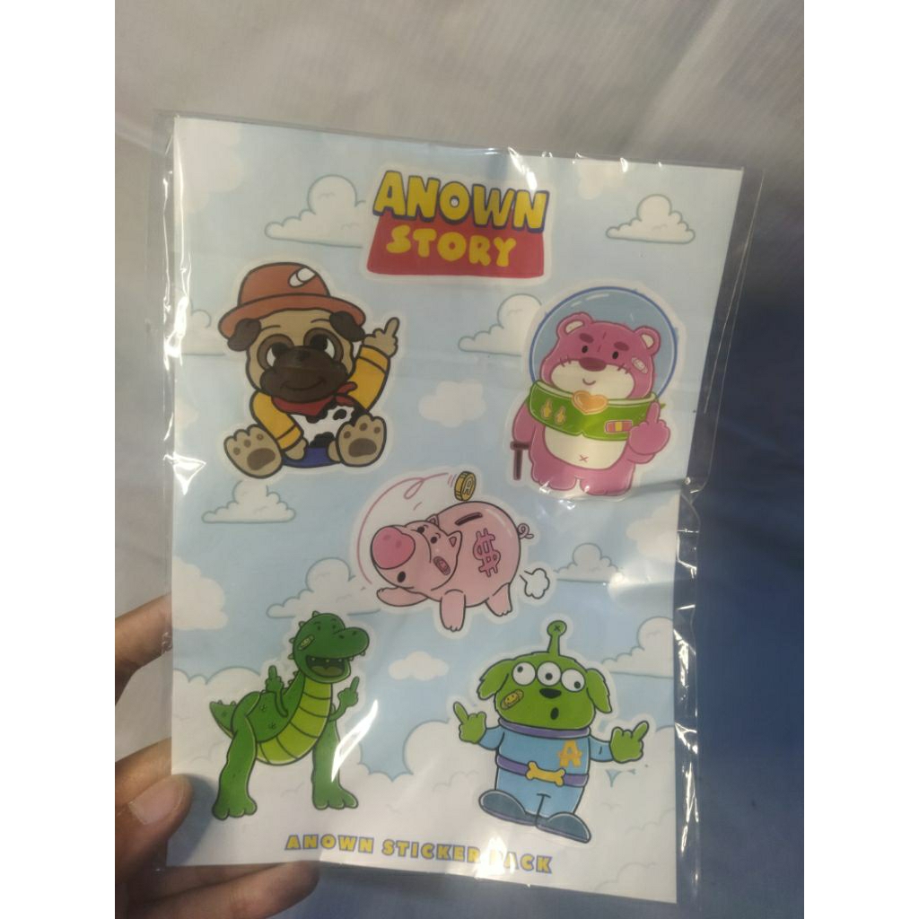 stiker anown story