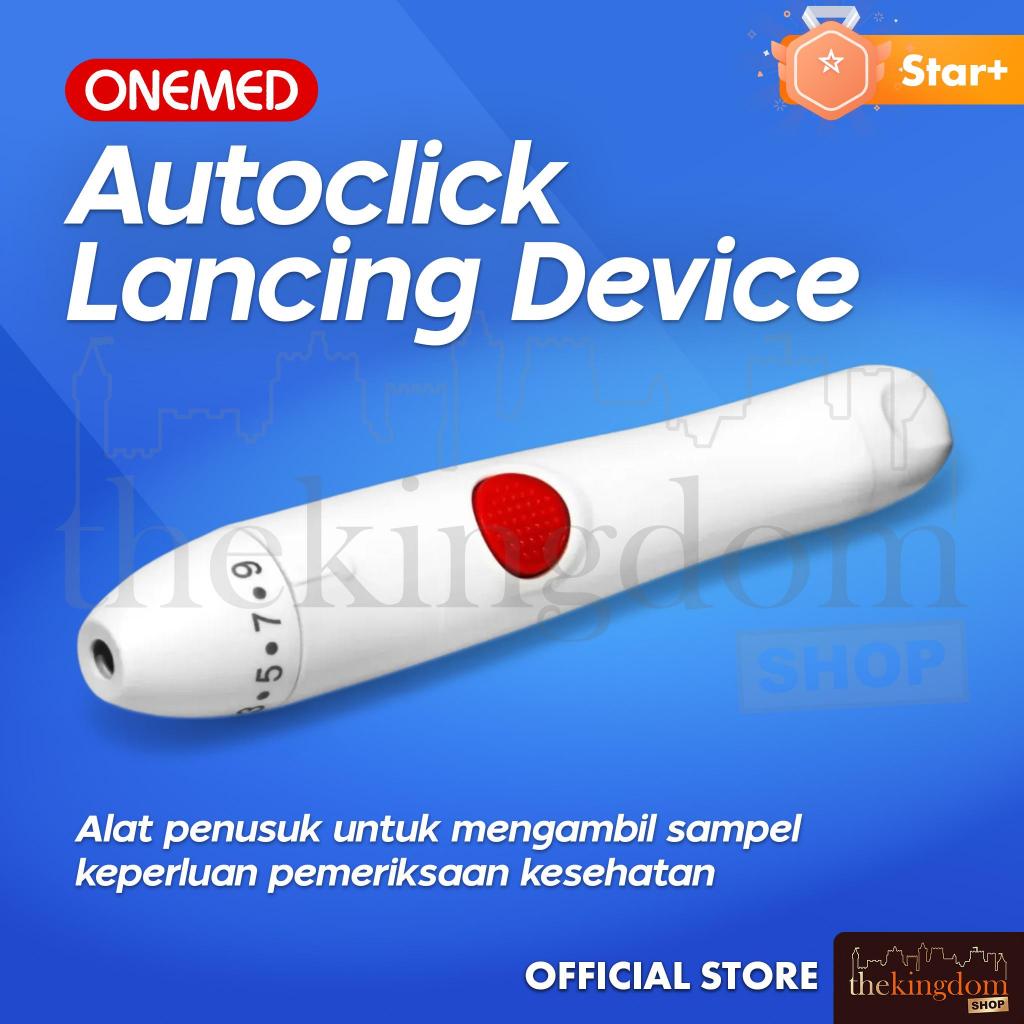Onemed Autoclick Lancing Device Pen Auto Click Lancet Jarum Tes Darah