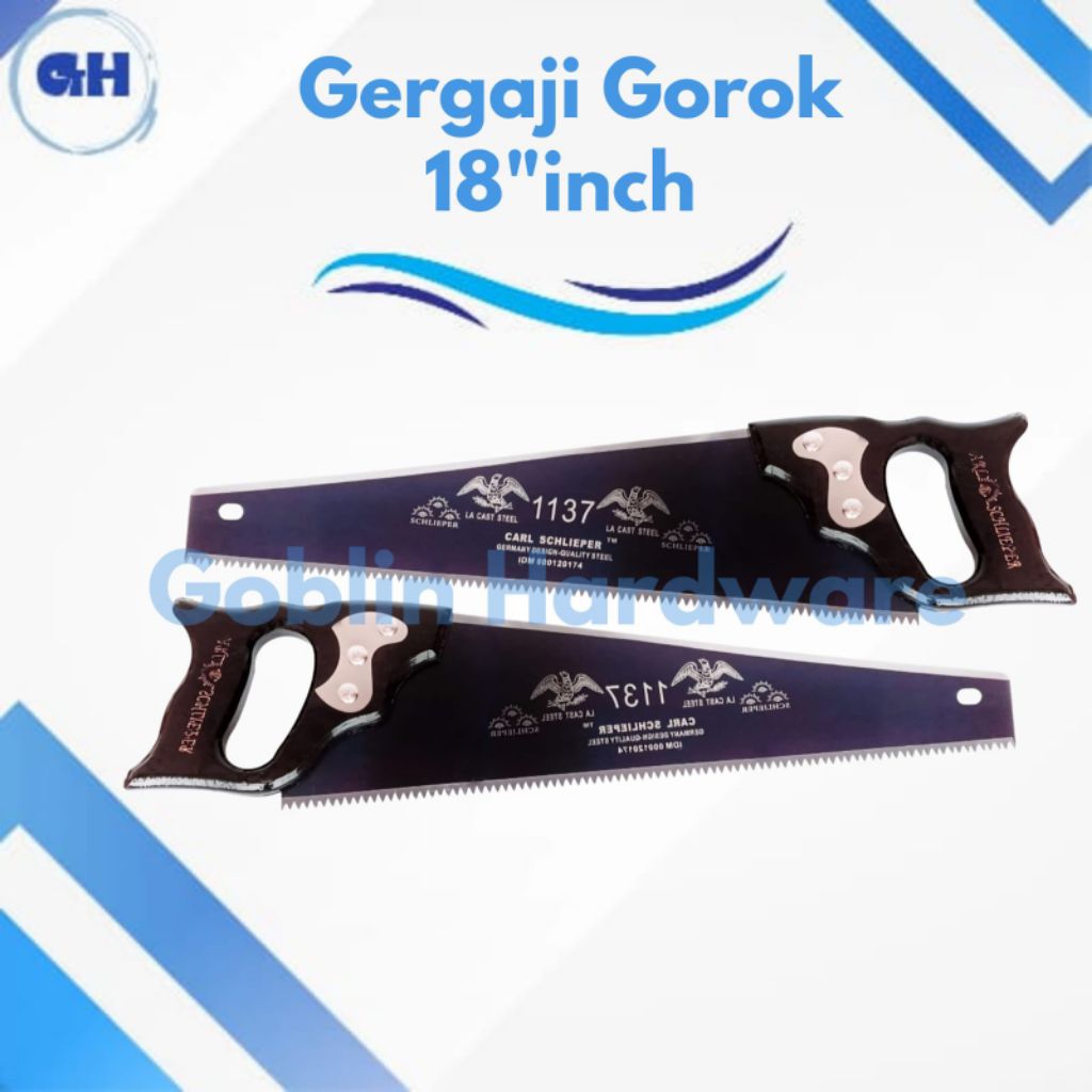 GERGAJI KAYU CAP MATA ORIGINAL CARL SCHLIEPER 18 INCH GRAJI KAYU TAJAM