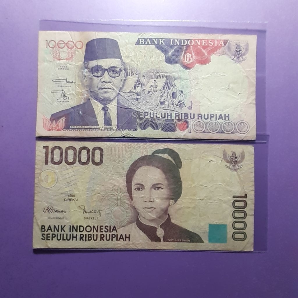 uang kuno set 10.000 rupiah