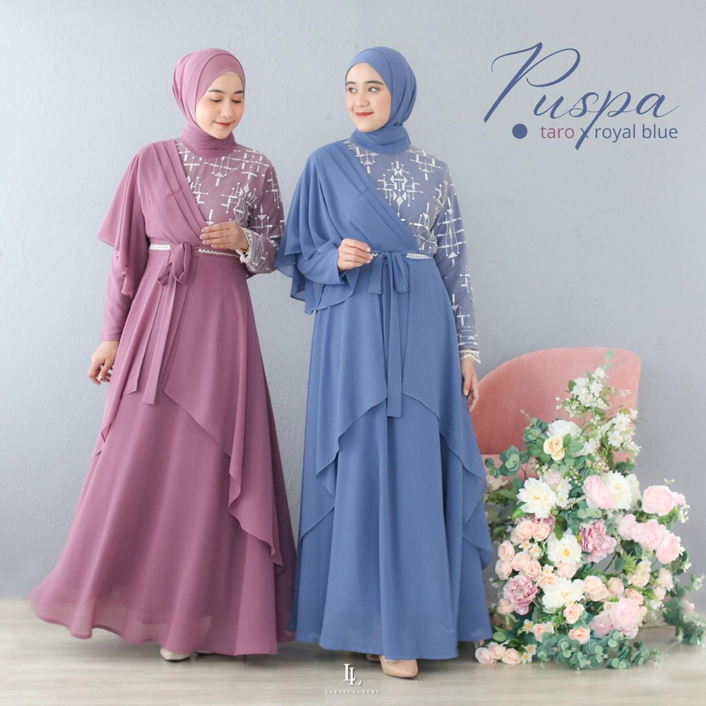 Larose luxury - dress mewah gaun pesta