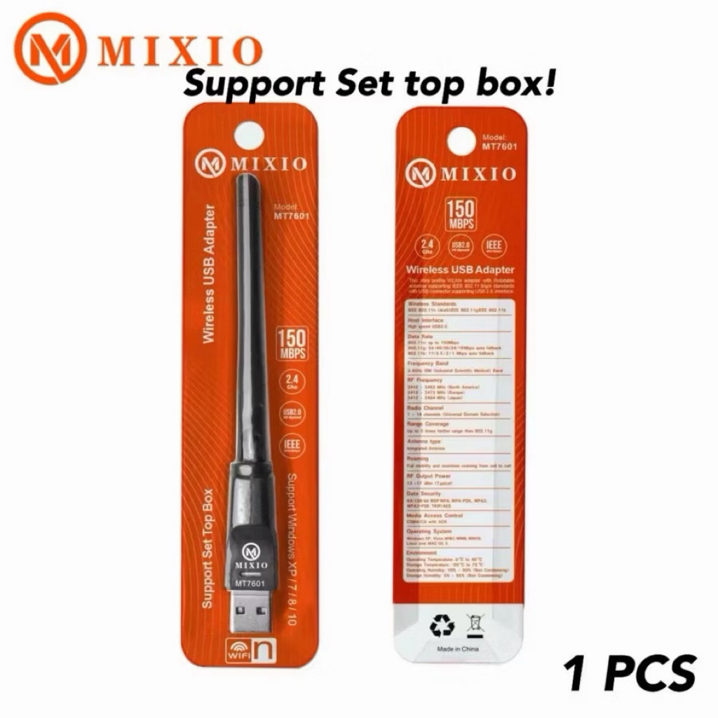MIXIO USB Wifi Dongle Set Top Box Adapter Antena Wifi PC STB