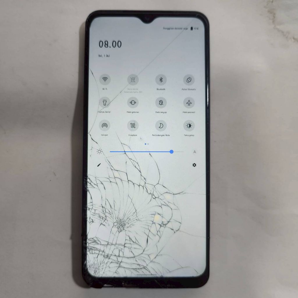 Lcd Vivo Y02 / Y02A / Y02T Copotan Minus Kaca Retak LCD-628