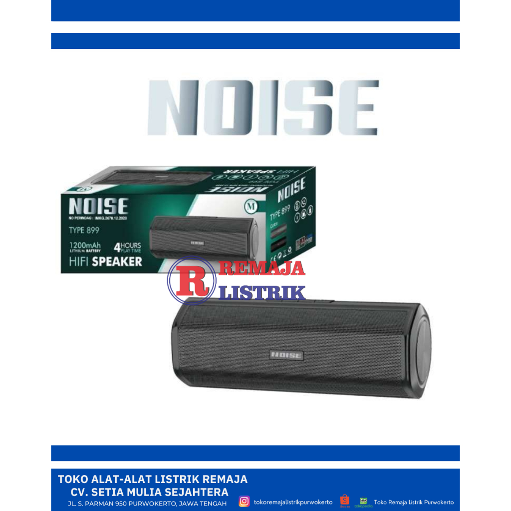 Speaker Bluetooth Wireless 899 M Noise