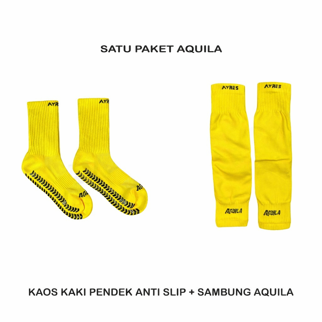 AYRES 1 Set Paket kaos Kaki Pendek Aquila Dan Sambung Aquila Kaos kaki Sambungan Ayres Aquila Origin