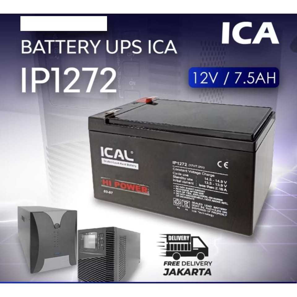 BATTERY AKI KERING ICAL UPS ICA APC PROLINK ICAL IP1272 12V 7.2AH ORIGINAL