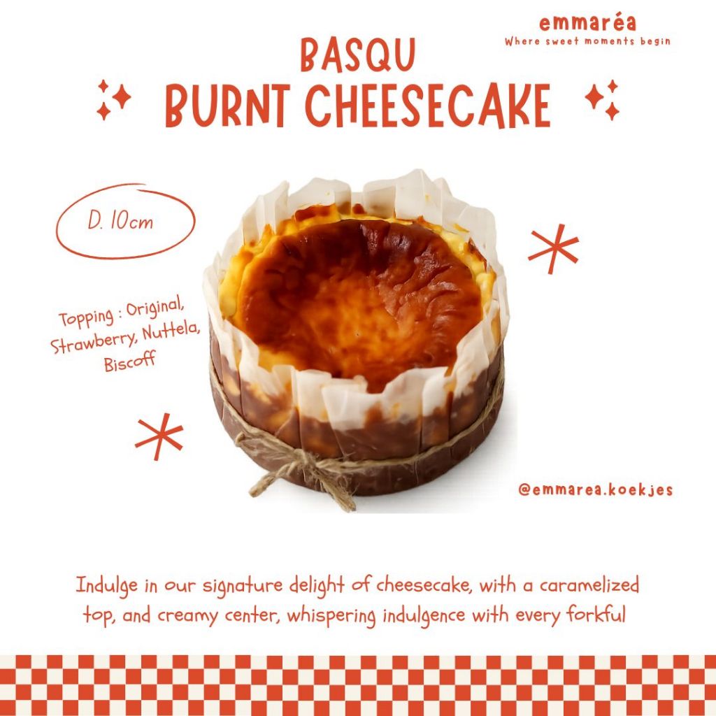 Emmaréa - Basque Burnt Cheesecake D.10cm