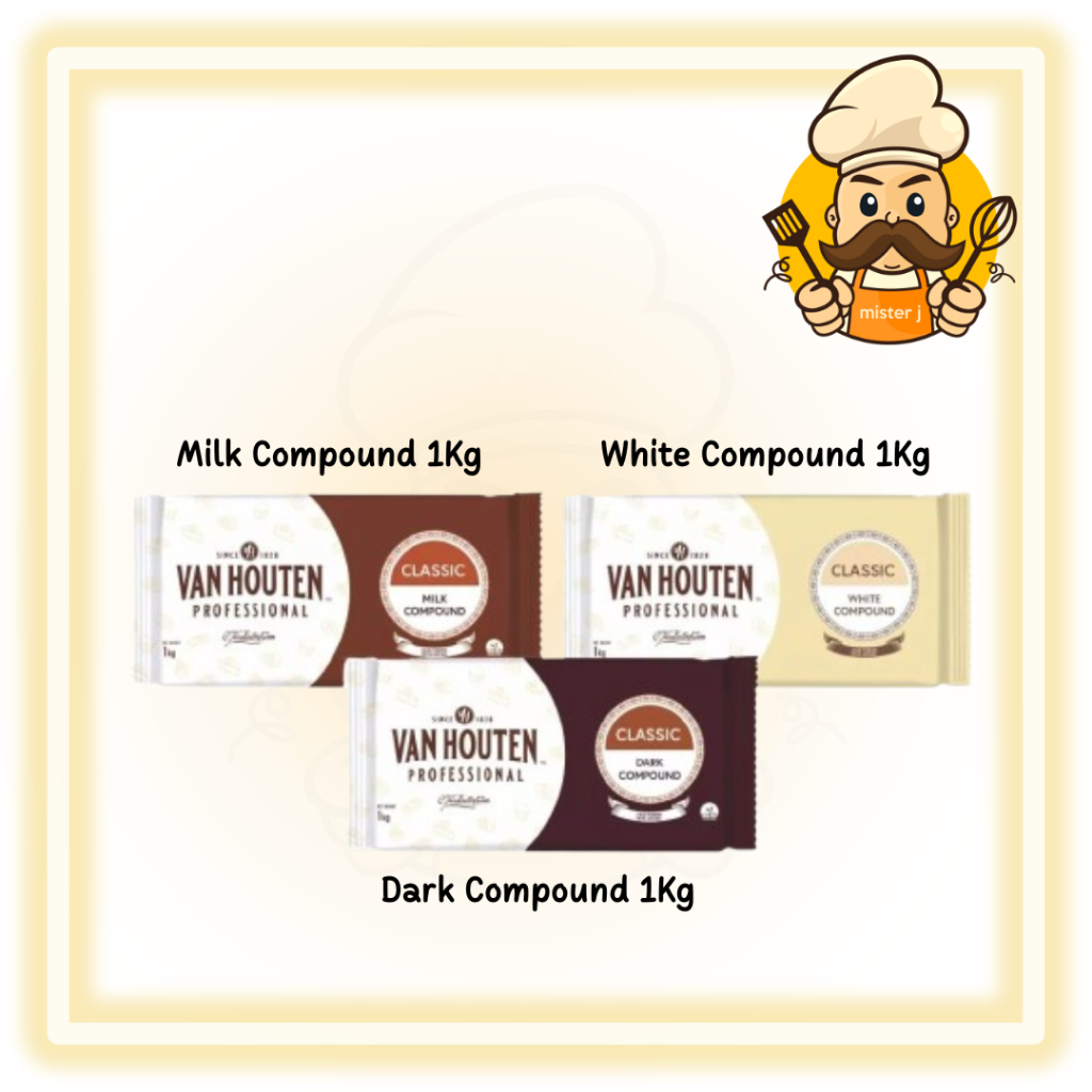 Van Houten Compound Batangan 1Kg | All Varian | Van Houten Classic Compound 1KG | Dark Compound | Mi