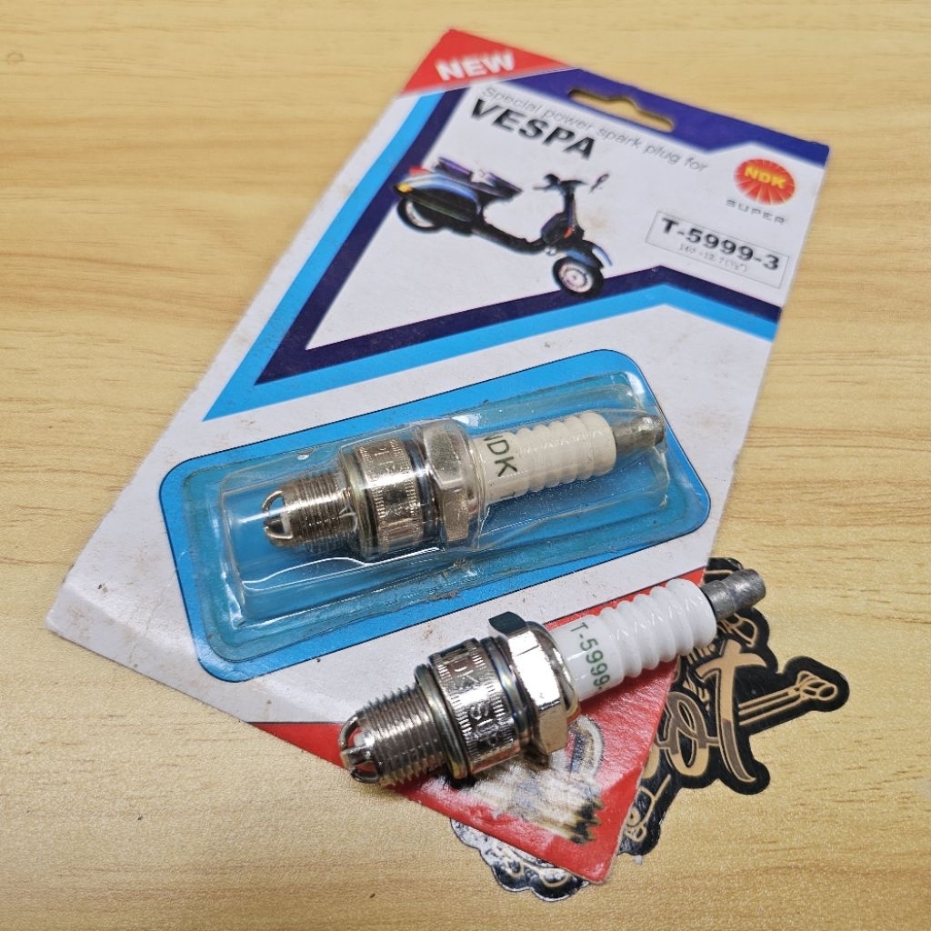 BUSI NDK VESPA T5999 DRAT PENDEK BUKAN NGK VESPA BUSI VESPA MOTOR 2TAK