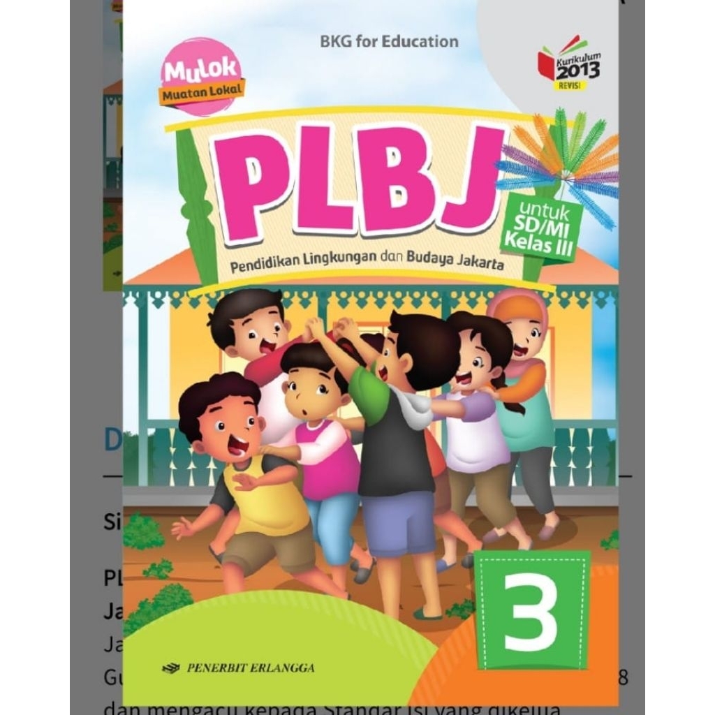 PLBJ. UNTUK SD KELAS 3  KURTILAS