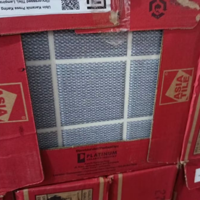 Keramik asia tile 25x25 cm Ravenna blue Matte embose Grade A