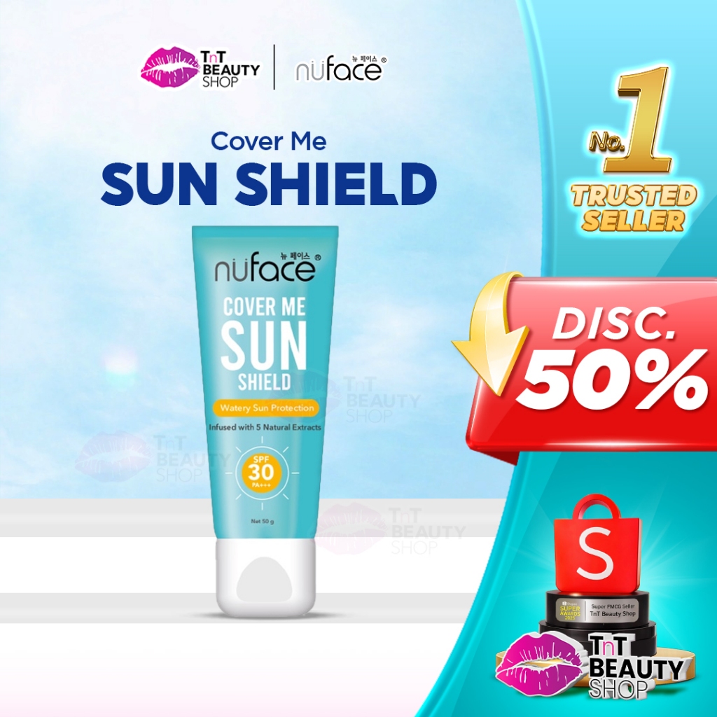 Nuface Cover Me Sun Shield SPF 30 PA+++ Nu face Sun Protect Cream 50gr Sunscreen | TnT Beauty Shop