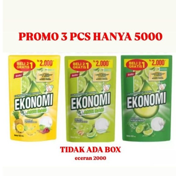EKONOMI SABUN CUCI PIRING 122ML X 3 PCS / PROMO RP 5000 DAPAT 3 PCS