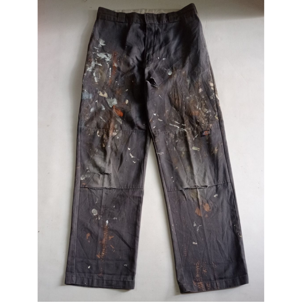 Celana Dickies Double Knee Vintage Painter Grunge Style Second Brand Dickies